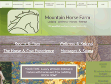 Tablet Screenshot of mountainhorsefarm.com